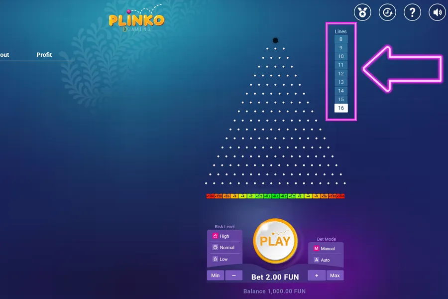 Configuración del número de filas